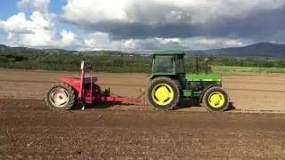 Winter Barley Sowing With John Deere 2850 & Massey 500 Drill