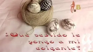 COLGANTE con la técnica decorativa🎨 NERIAGE. *Tacto de barro*🥇