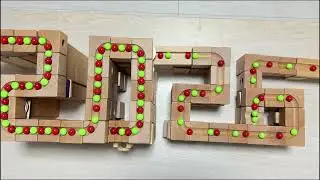 Marble Run Race ASMR ✨ 3D printed track + Snake-shaped wooden track + square track