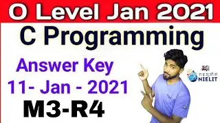 M3-R4 jan 2021 Answer Key | C Lang Answer Key 2021 | M3 R4 answerkey 2021 | Answerkey 2021 M1 R4
