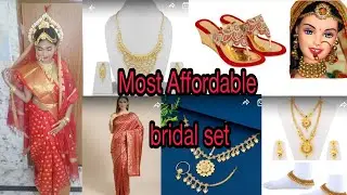 Most Affordable bridal set / Bridal saree,bridal footwear,jewellaries  ft. simsim | Stand Bright