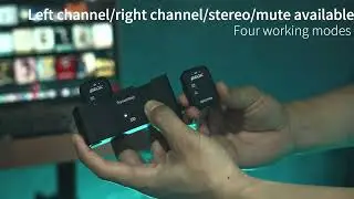 EROK 2.4G Wireless in-Ear Monitor System,Stereo Low Latency,Transmitter with Charging Base