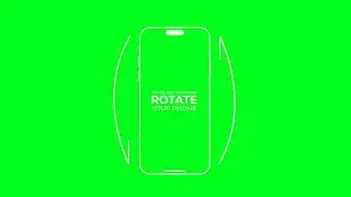 Rotate Your Phone Icon Animation  Green Screen Free to Use