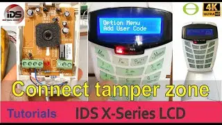 How to wire an indoor PIR sensor with tamper connected to IDS X-Series alarm system - with tutorial