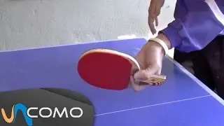 Coger la pala de ping pong