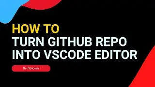 Try this trick to turn the GitHub repository into a VS Code editor
