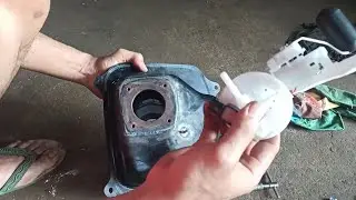 modif tangki mio sporty pasang pompa injeksi