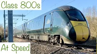 GWR Class 800s at Speed Compilation on the RTL | Boom Trainspots