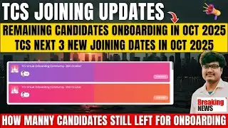 TCS OCT JOINING UPDATE | TCS NEW JOINING DATE OUT | TCS JOINING DELAY | TCS JOINING LETTER 2024-2025
