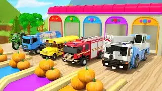 Wheels on the bus | fire truck | Bike | Bus | Ai video | kkids Tv | nursery rhymes 