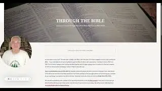 CBC Journey Through the Bible - Landing Page and Bible Reading Plan