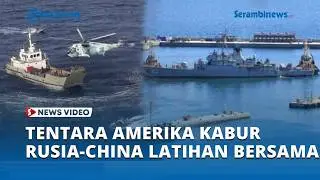 Tentara AS Kabur Tinggalkan Perairan Iran saat Rusia China Latihan Bersama