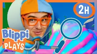I Go On An Underwater Treasure Hunt! 🪙 BEST OF BLIPPI PLAYS ROBLOX! 🎮 Gaming Videos for Kids