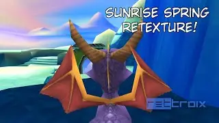Spyro: Year of the Dragon - Ingame texture hack! [Icy Spring (Glitchy Version)]