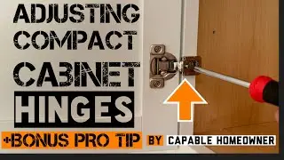 Kitchen Makeover must , Adjusting Compact Cabinet Hinges