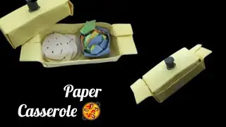 Paper Kitchen Set - Kids Toys /  Paper Toys  for miniature cooking / Casserole for Mini Cooking