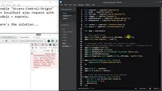 Solving  Access Control Allow Origin  in localhost NodeJS + Express