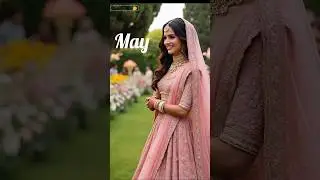 ✨AI-Generated Brides for Every Month 💞| 12 Beautiful Brides😉 #aibrides #aifashion