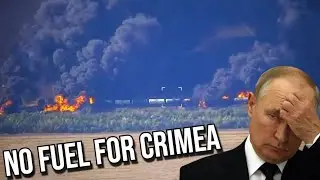 Ukrainian Drone Strikes Blow Up Russian Fuel Train, Cutting Single Rail Line to Crimea.