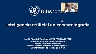 Masterclass - Inteligencia artificial en ecocardiografía.