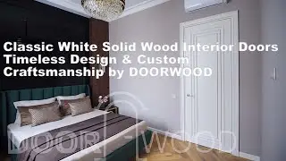Classic White Solid Wood Interior Doors Timeless Design & Custom Craftsmanship by DOORWOOD