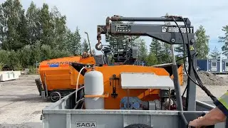 K&ouml;p Asfalt Termo container p&aring; vagn ATC 25M p&aring; Klaravik