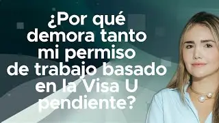 &iquest;Porqu&eacute; demora tanto mi permiso de trabajo basado en la visa u pendiente?