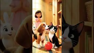 Sheru aur Chinki ki Dosti! 🐶🐱 Heart Touching Friendship Story ❤️ #Shorts