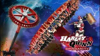 Harley Quinn Spinsanity - New for 2018 at Six Flags New England!