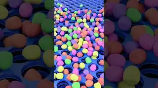 🟣 Falling Candy Into Grid| Satisfying Infinite Loop 🍬