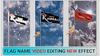 Flag name art video editing || Instagram viral flag name art reel video kaise banaye