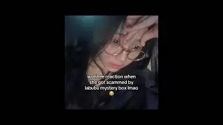 Wonhee gets SCAMMED by a fake Labubu mystery box 😭💔 #WONHEE #ILLIT #labubu #shorts