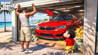 GTA 5 : Franklin & Shinchan Found a Mystery Garage & Got Rich!😱 | GTA 5 Bangla Gameplay