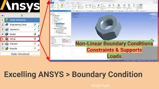 11. How to setup your simulation? Boundary Conditions, Loads, Supports, Constraint |ANSYS Mechanical