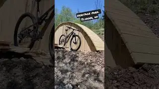 SICK new feature at my local trails #shorts #mtb