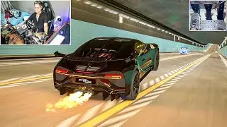 11.000 HP BUGATTI CHIRON PUR SPORT | STEERING WHEEL + PEDAL CAM | ASSETO CORSA