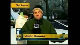 Chris Collora Videographer Reel, NY 1 News- Union Square Snowboarding