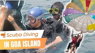Goa Water Sports Adventure | Scuba Diving, Parasailing & More! 🏖️  | Goa vlogs | ATISHA SINGH VLOGS