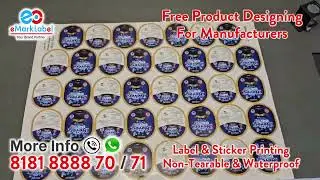 Soft Drink Golli Soda Water Label Sticker Printer || Waterproof  Label Maker