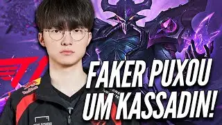 T1 FAKER MOSTROU A FOR&Ccedil;A DO KASSADIN MID