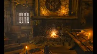Relaxing crackling fireplace Viking theme! #peaceful #relax #Sleep #asmr