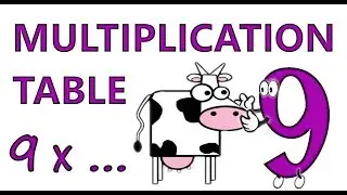 Multiplication Table - table 9 - learn faster and remember more...