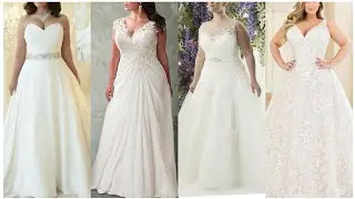 Most beautiful & attractive plus size wedding dresses 2023 || pinterest new colours