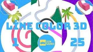 Line Color 3D Gameplay Part 1 - Levels 1 - 25