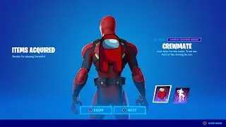 How To Get Among Us Bundle (Crewmate Back Bling & Distraction Dance Emote) NOW FREE in Fortnite!