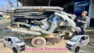 A Project To Rebuild a Japanese Scrapped Toyota WAGONR Car Get a Second Life