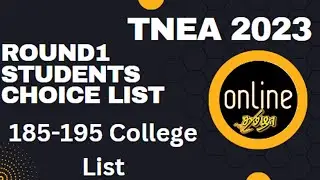 TNEA 2023 185 to 195 Cutoff College List | BEST COLLEGES |#tnea2023 |#tnea |#tneacounselling