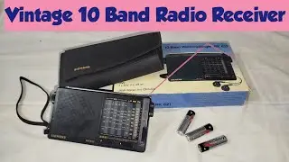 Vintage 10 Band Radio Receiver 1980s