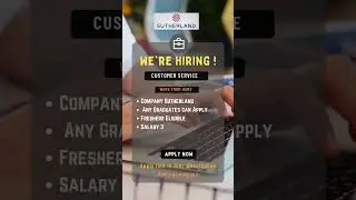 Sutherland Hiring Customer Service | Work From Home #shorts #wfh #viral
