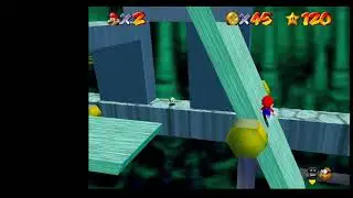 Super Mario 64 BitDW 8 Red Coin Star with 3xA (3 A press)